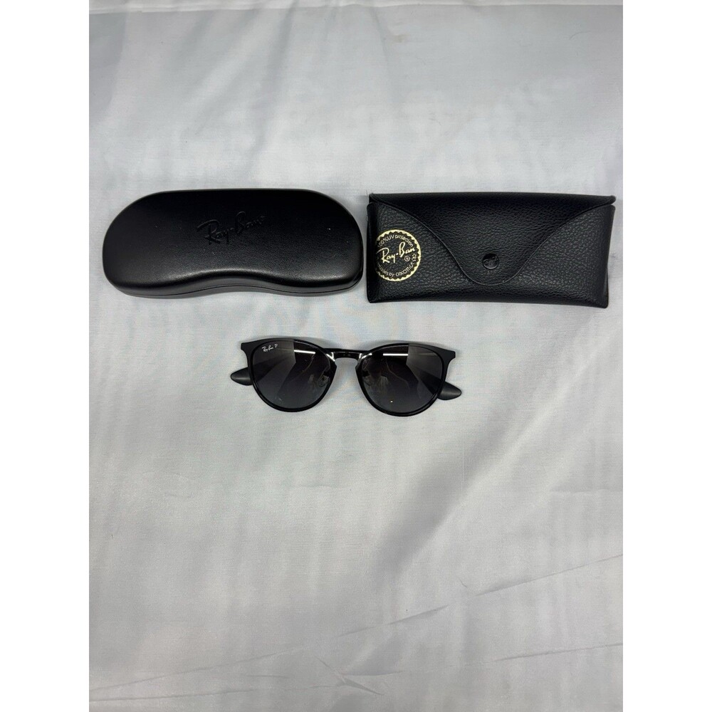 Ray-Ban Erika Metal RB3539 Black Frame Gradient Polarized Lens 54-19-145 & Cases
